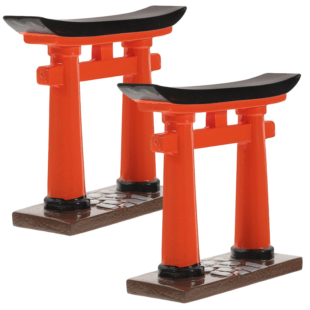 Aquarium Fish Japanese - 2 stuks Japanse Torii-poort harsdecoratie miniatuur