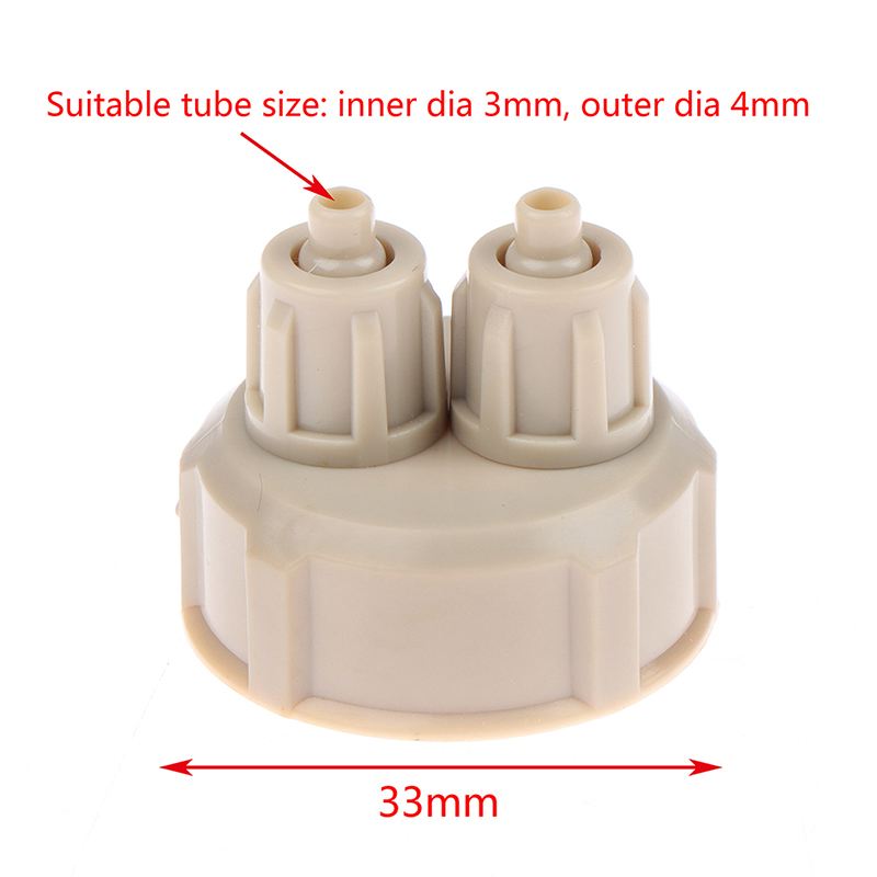 Aquarium Fish Live - 2-delige Aquarium CO2-systeem buisventiel met meter,