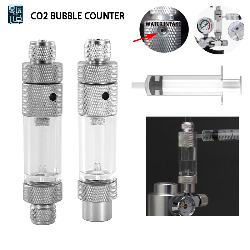 Aquarium Fish Buy - Aquarium CO2-belletjesmeter, waterinjectieversie, CO2-regelaar, generator reactiesysteem,