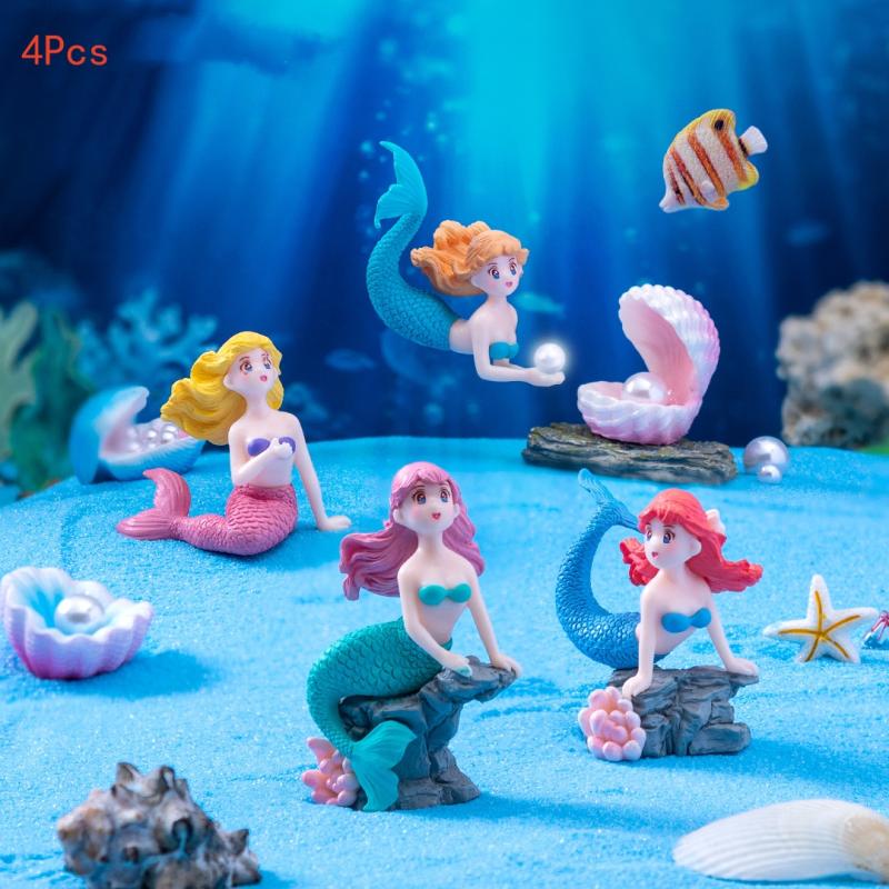 Aquarium Fish Quarantine - 4 stuks plastic aquarium kleine zeemeermin
