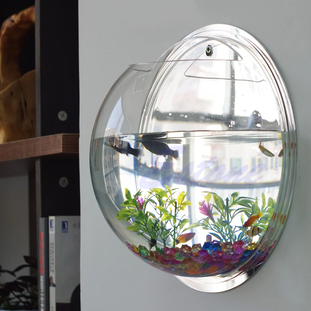 Aquarium Fish In Bowl - Pot Muur Opknoping Mount Bubble Aquarium