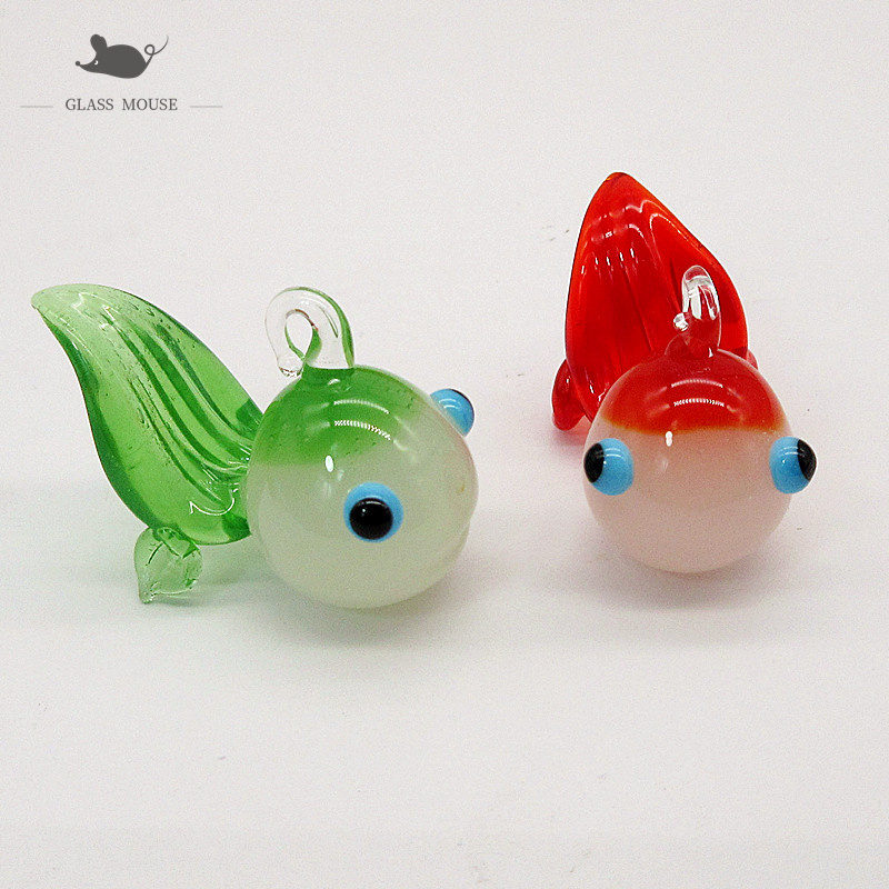 Aquarium Fish Colorful - Custom Jade Kleur Handgemaakte Murano Glas