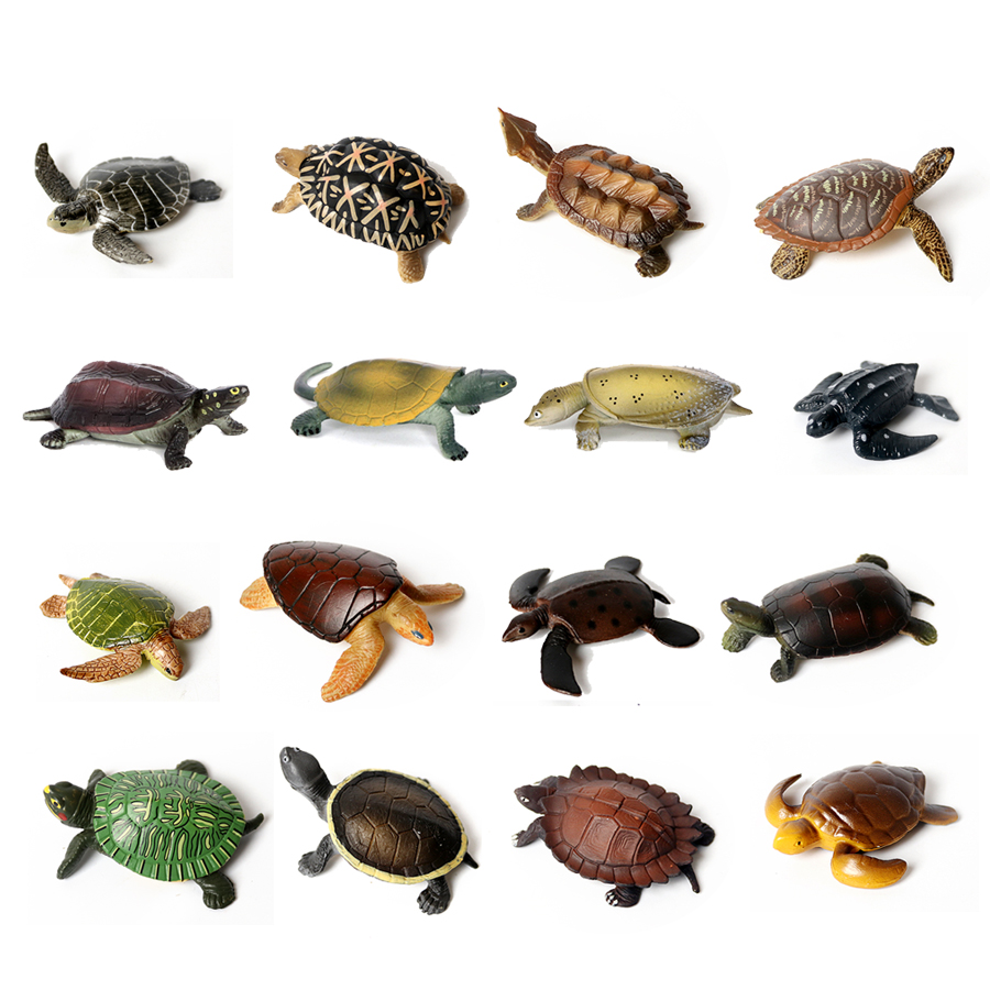 Aquarium Fish Items - Realistische Miniaturen Zeeleven Zeeschildpad Model Oceaandier