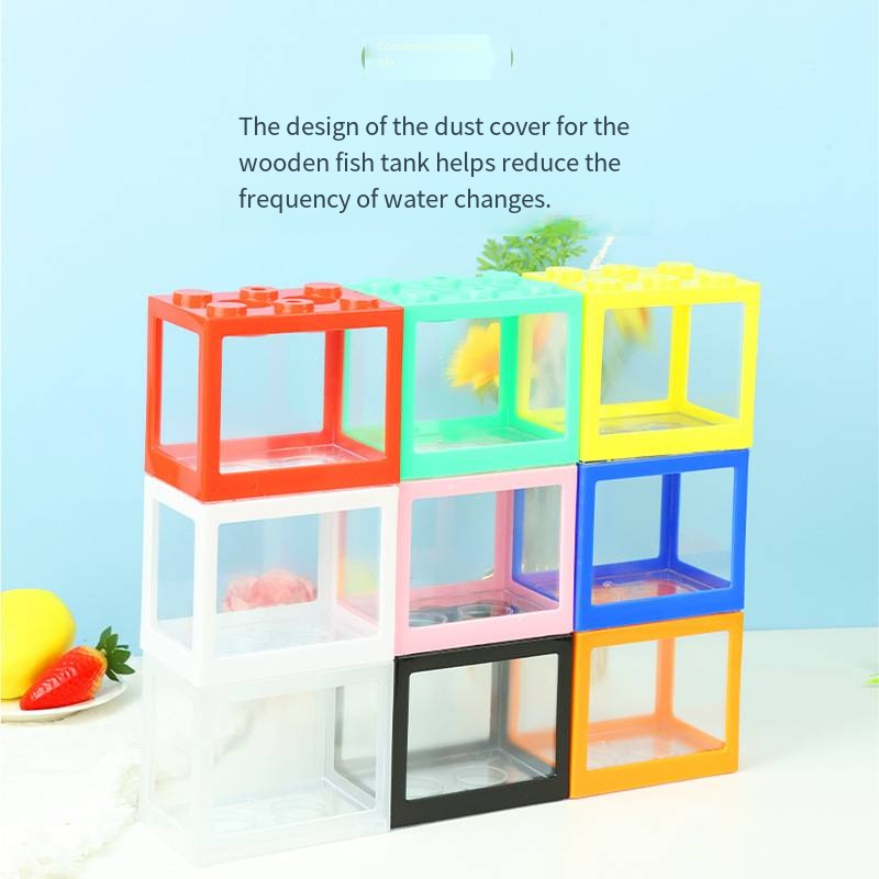 Nieuw blokvormig mini-aquarium - Aquarium Fish In Bowl recensie en prijs