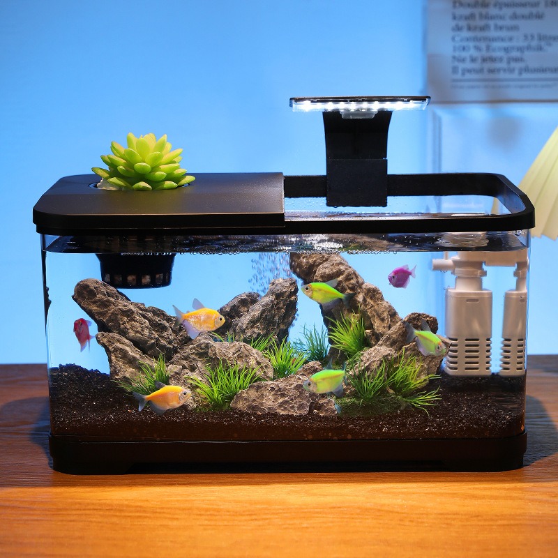 Desktop aquarium met circulati - Fish Aquarium Home recensie en prijs