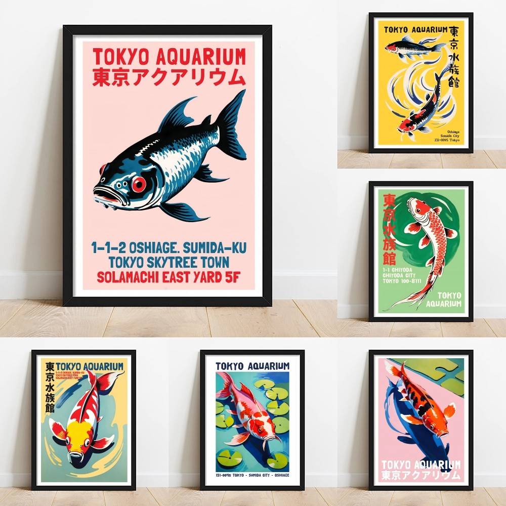 Tokyo Aquarium Koi Fish Paper  - Aquarium Fish Japanese recensie en prijs