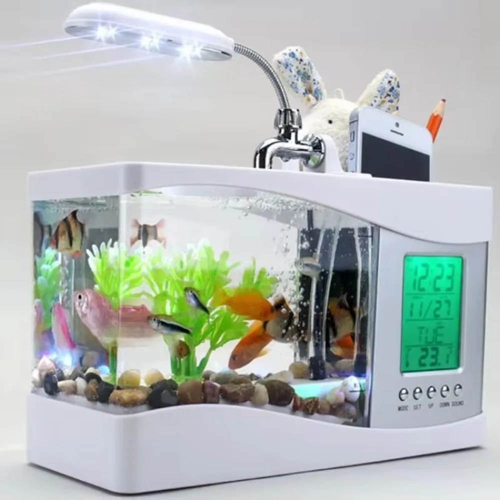 Aquarium Mini Fish Tank Met Wa - Aquarium Fish Light recensie en prijs